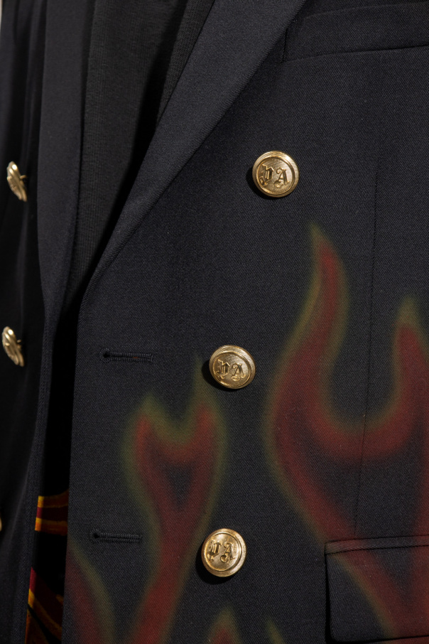 SchaferandweinerShops Germany - Black Blazer with flames